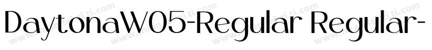 DaytonaW05-Regular Regular字体转换